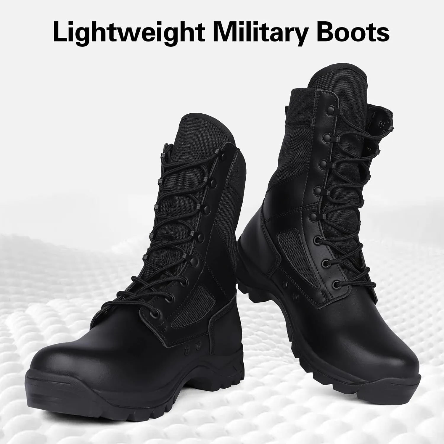 Lightweight Tactical Military Boots for Men Breathable Army Combat Police Boots for Work Motorcycle