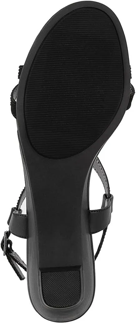 LONDON FOG Womens Macey Demi-Wedge Dress Sandals