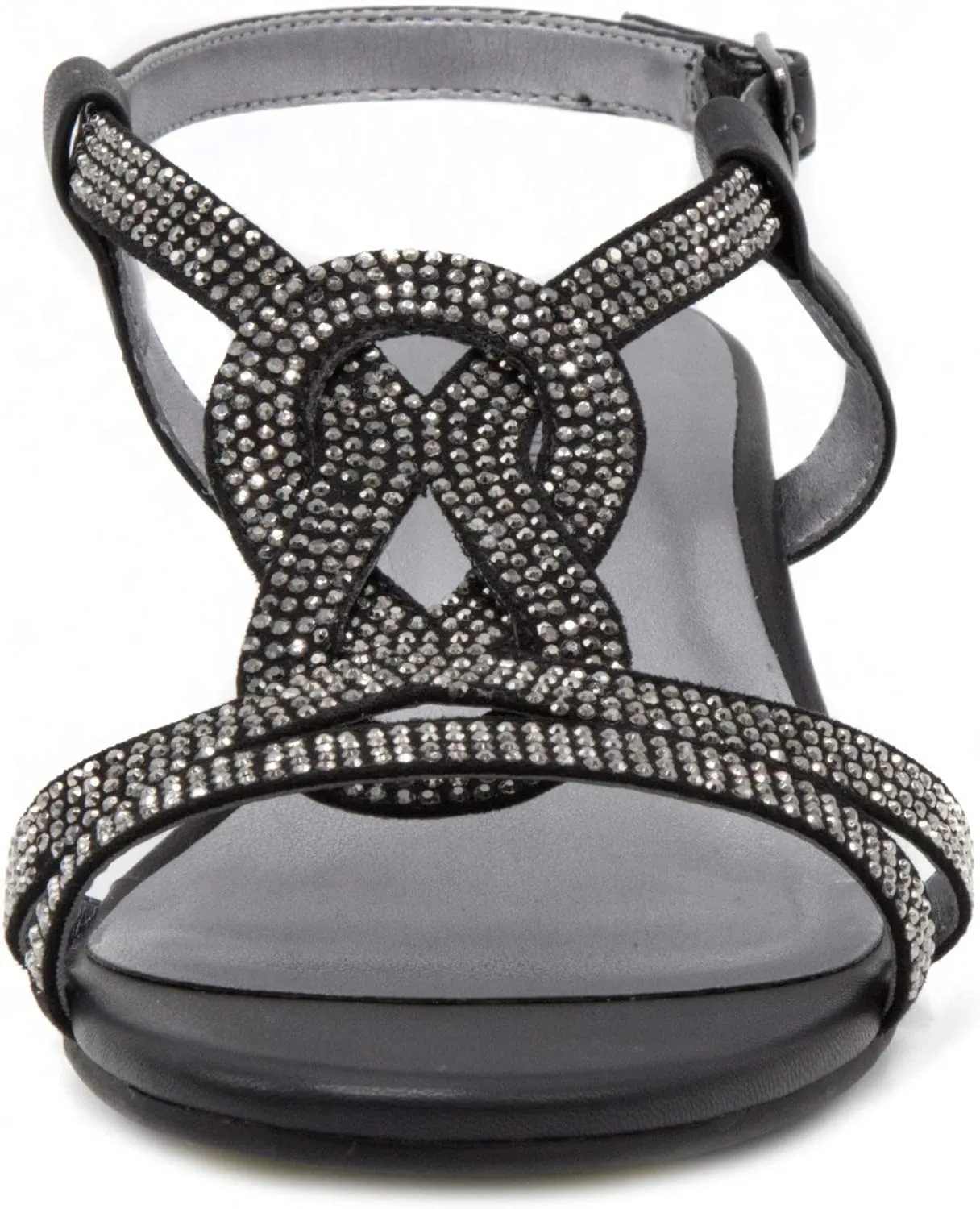 LONDON FOG Womens Macey Demi-Wedge Dress Sandals