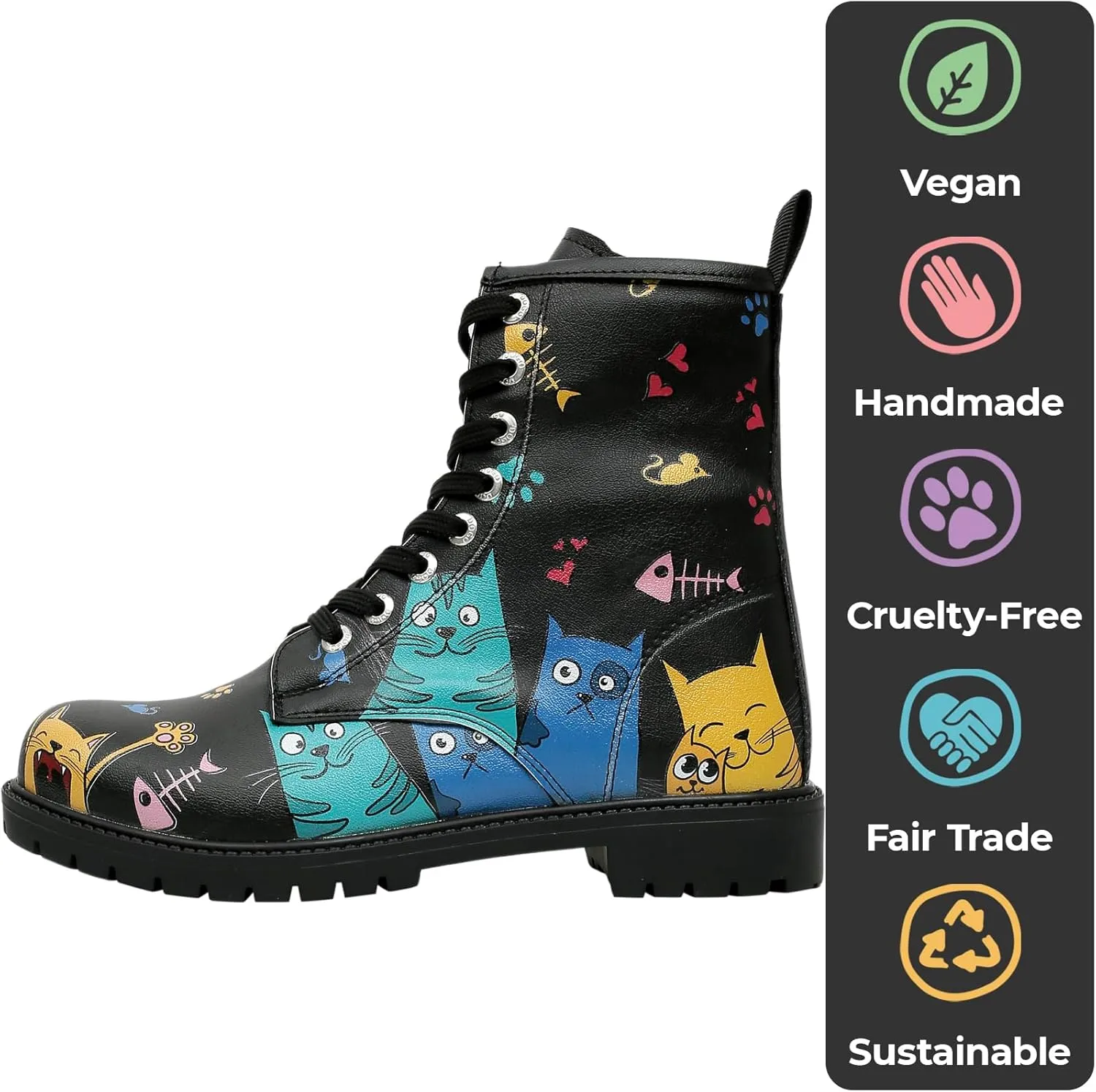 Long Boots for Women – Vegan Leather and Unique Design Womens Winter Boots, Comfortable and Stylish Womens Boots