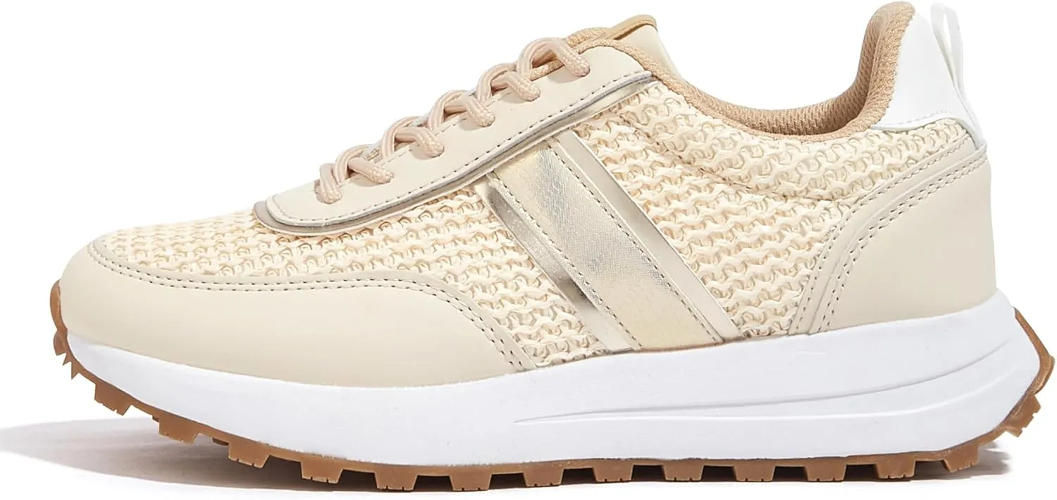 LUCKY STEP Women Platform Walking Shoe Fashion Retro Classic Casual Trainers Braided Rhinestone Sneakers Tennis Running Walking Shoes