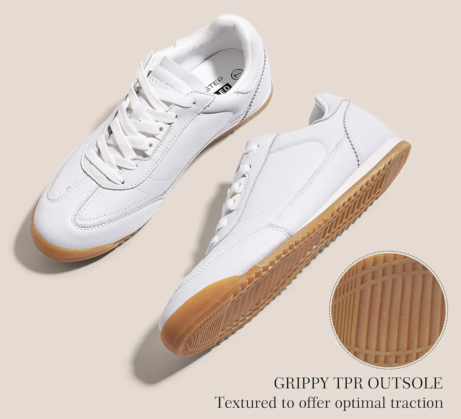 LUCKY STEP Women's Fashion Sneakers Neutral Comfortable Walking Running Gym Workout Shoes
