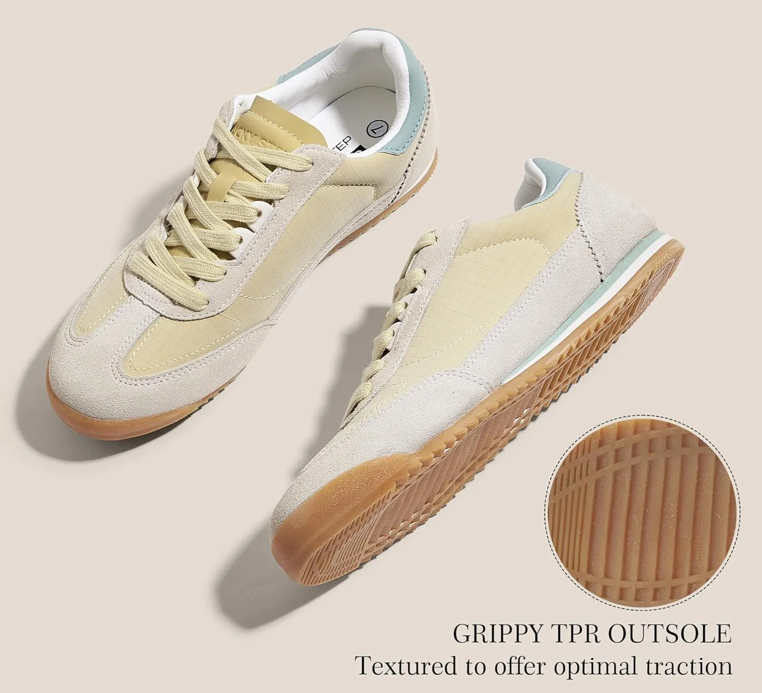 LUCKY STEP Women's Fashion Sneakers Neutral Comfortable Walking Running Gym Workout Shoes