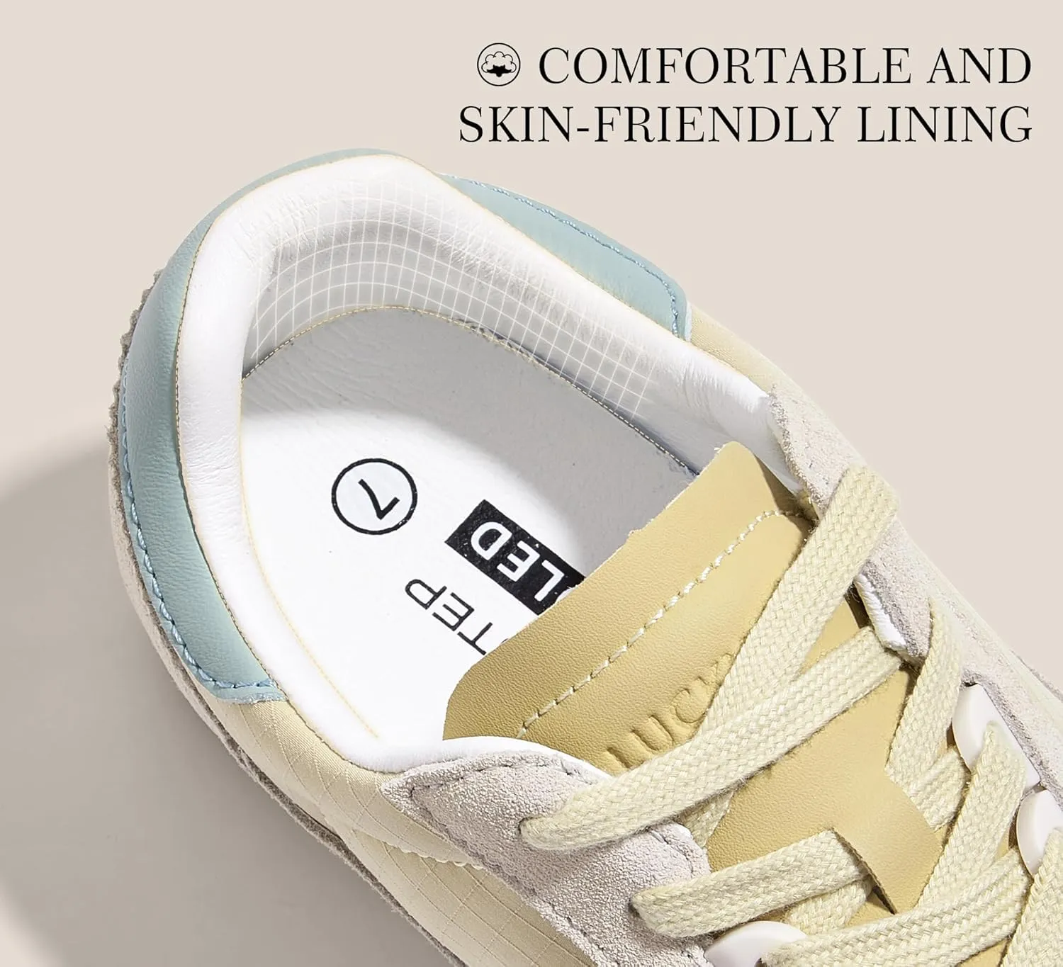 LUCKY STEP Women's Fashion Sneakers Neutral Comfortable Walking Running Gym Workout Shoes