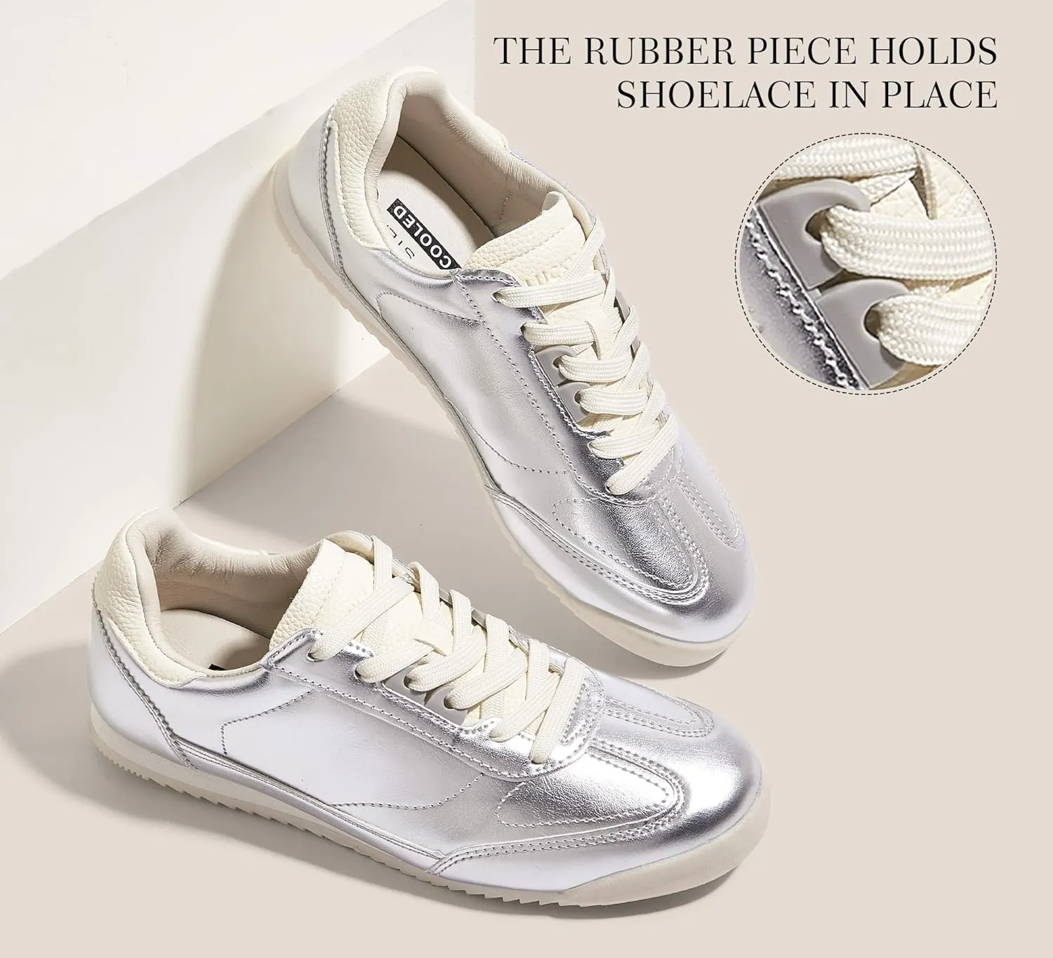 LUCKY STEP Women's Fashion Sneakers Neutral Comfortable Walking Running Gym Workout Shoes