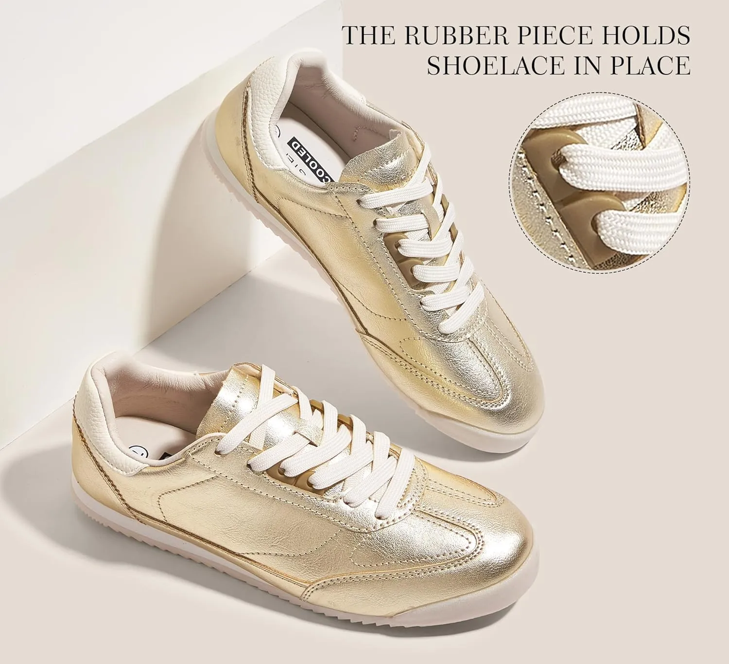 LUCKY STEP Women's Fashion Sneakers Neutral Comfortable Walking Running Gym Workout Shoes