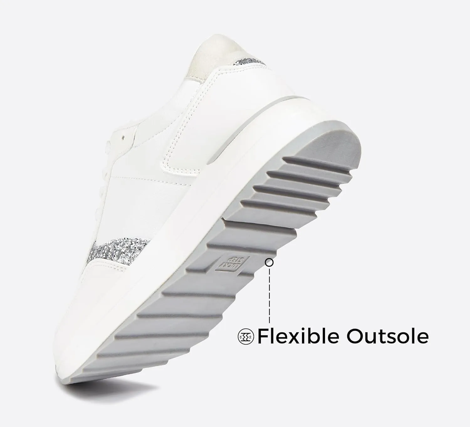 LUCKY STEP Women's Platform Fashion Sneakers Retro Neutral Classic Trainers Colorblock Casual Lace-up Stylish Tennis Chunky Walking Shoes