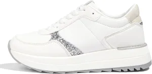 LUCKY STEP Women's Platform Fashion Sneakers Retro Neutral Classic Trainers Colorblock Casual Lace-up Stylish Tennis Chunky Walking Shoes