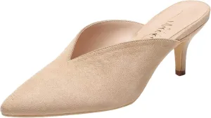 MACKIN J G224-1 Women Pointed Toe Slip On Kitten Low Heel Mules Pumps Slides