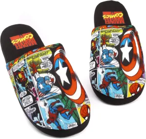 Marvel Avengers Slippers Comic Mens Slip On House Shoes Loafers