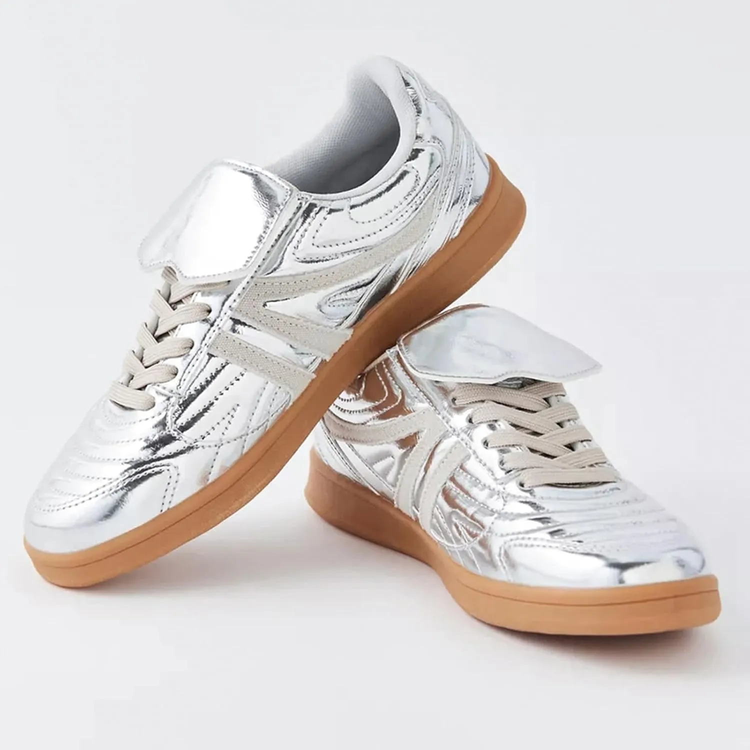 Mattiventon Women's Fashion Sneakers Casual Tennis Shoes Comfortable Retro Sneakers Lace-up Low Top Non-Slip Walking Shoes for 2025 Trendy