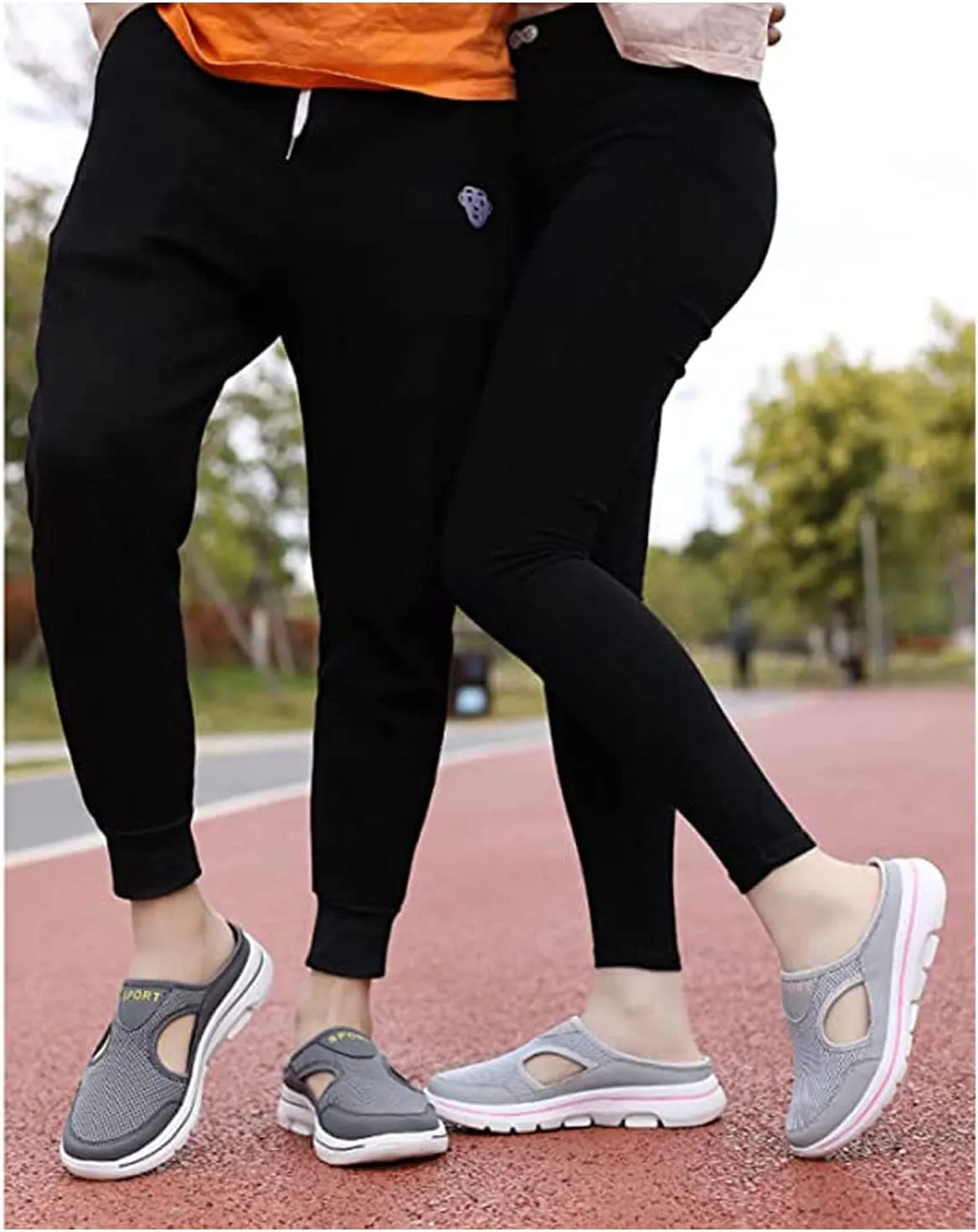 Men's Comfort Breathable Support Sports Sandals, Heelless Air Breathable Mesh Sport Sandals, High Elasticity Non-Slip Walking Shoes for Mens and Womens