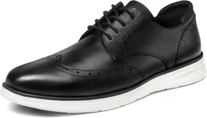 Men's Dress Sneakers Lightweight Casual Business Wingtip Oxford Shoes
