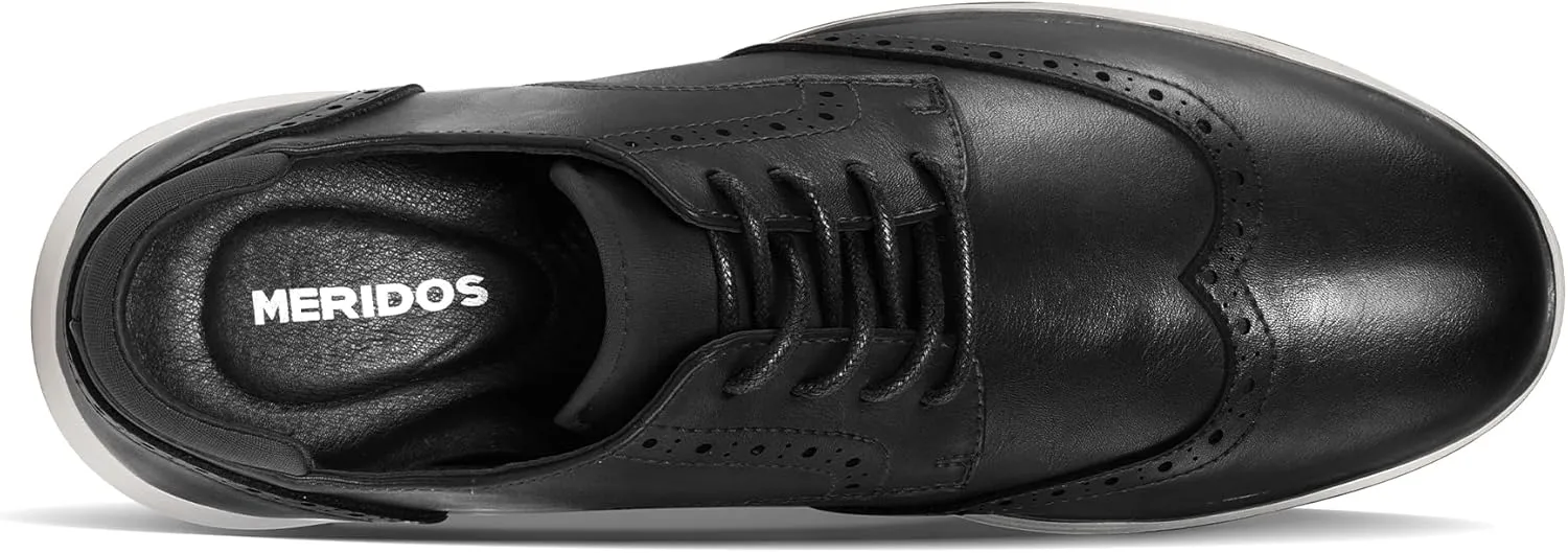 Men's Dress Sneakers Lightweight Casual Business Wingtip Oxford Shoes