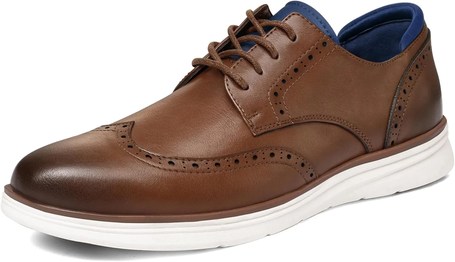 Men's Dress Sneakers Lightweight Casual Business Wingtip Oxford Shoes
