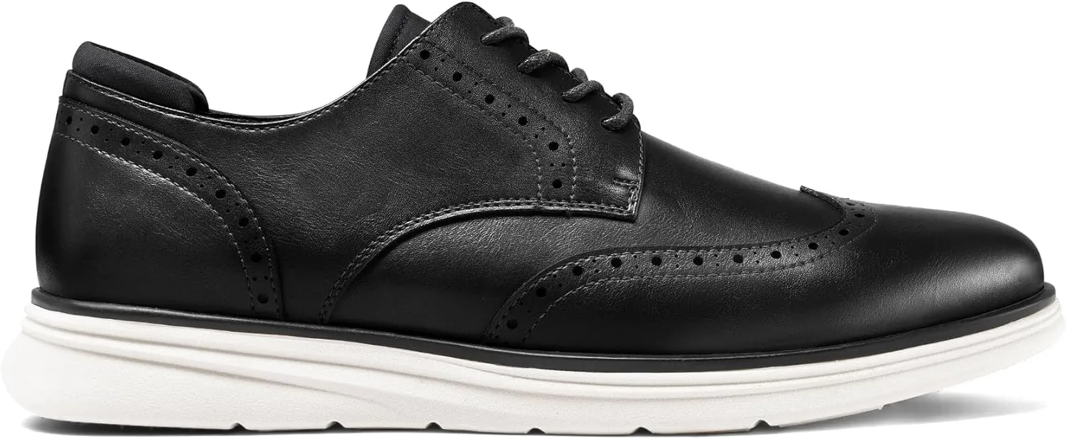 Men's Dress Sneakers Lightweight Casual Business Wingtip Oxford Shoes