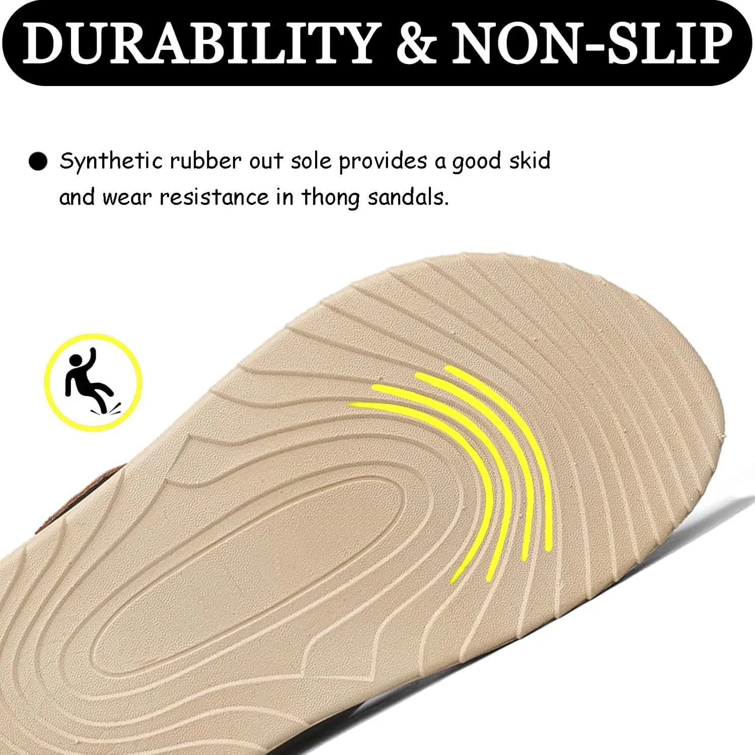 Mens Flip Flops Arch Support Sandals with Adjustable Buckle Straps Thick Athletic Cushion Sport Slides for Man Non-Slip Mens Beach Slipper Lightweight & Soft Comfort Fit