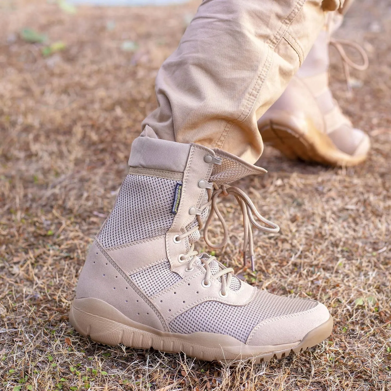 Men's LD Lightweight Combat Boots Microfiber/Suede Leather Military Tactical Boots