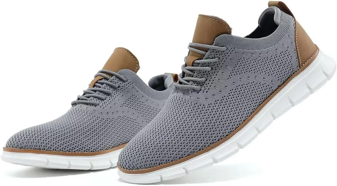 Men's Mesh Sneakers Oxfords Lace-Up Lightweight Casual Walking Shoes Dress Shoes Fashion Sneakers Walking Shoes