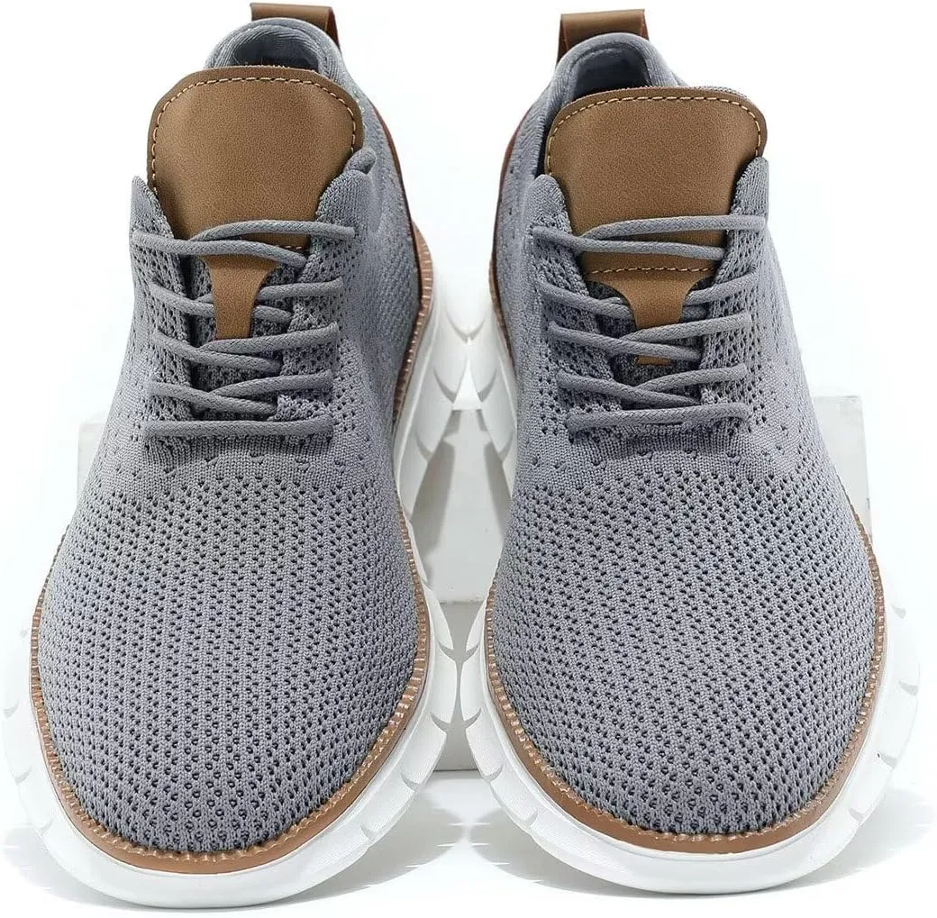 Men's Mesh Sneakers Oxfords Lace-Up Lightweight Casual Walking Shoes Dress Shoes Fashion Sneakers Walking Shoes