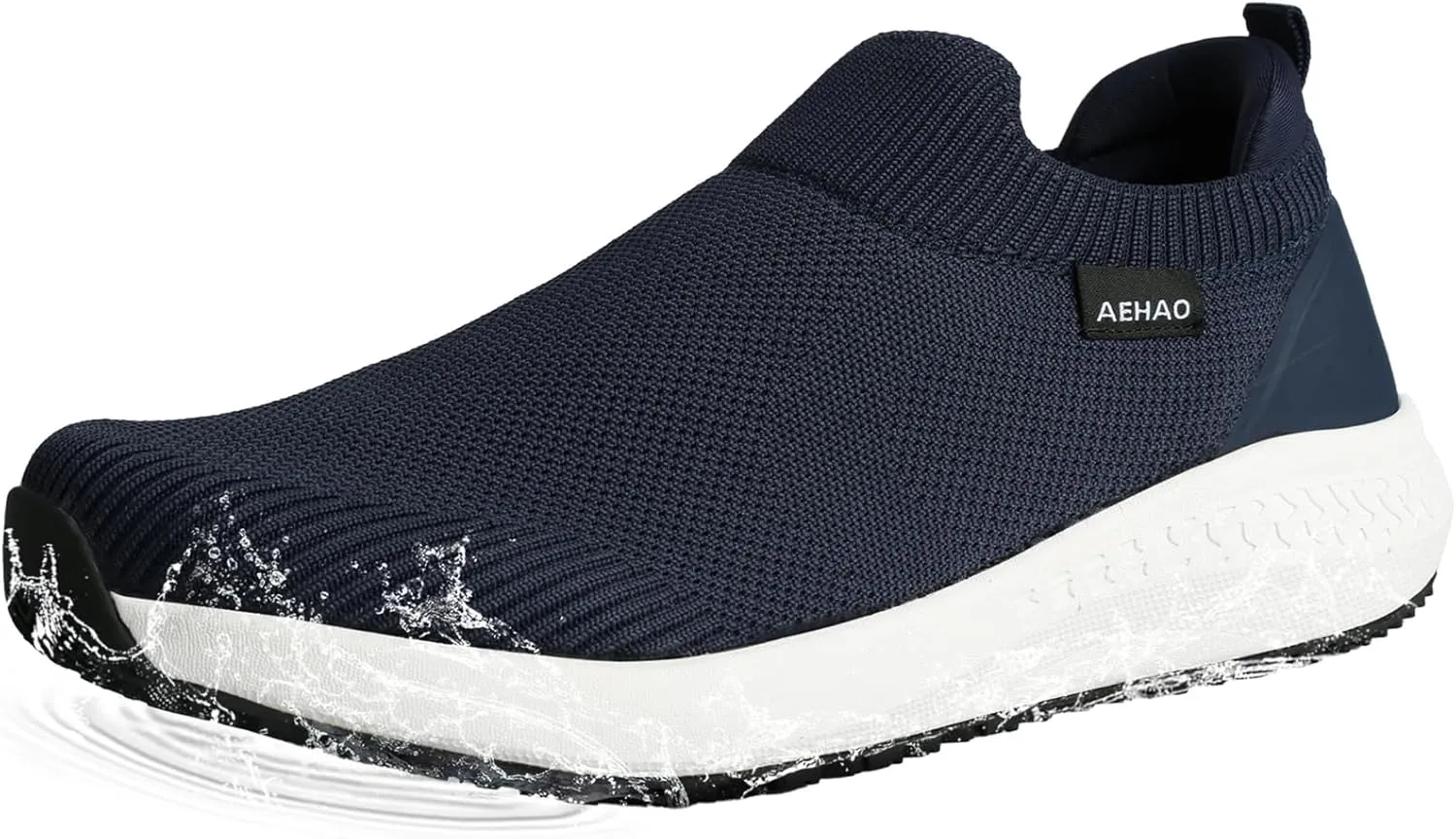 Men's Non Slip Work Shoes Restaurant Waterproof Chef Shoe for Kitchen Hospital Slip-Resistant Air Cushion Sneakers with Easy-Clean Modern Design Breathable Lightweight
