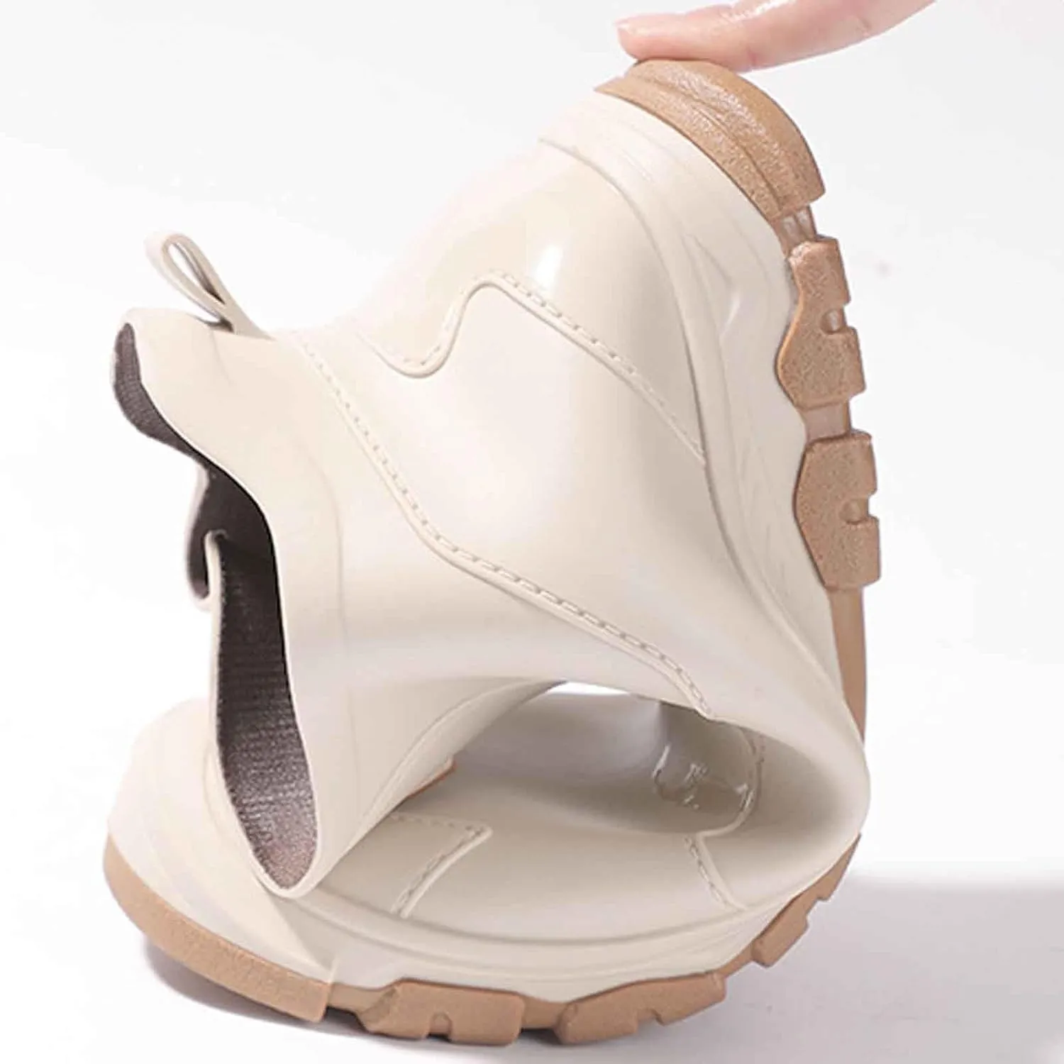 Men's Rain Boots for Outdoor Activities Gardening Hiking with Slip Sole Comfortable Mid Calf Design