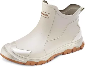 Men's Rain Boots for Outdoor Activities Gardening Hiking with Slip Sole Comfortable Mid Calf Design