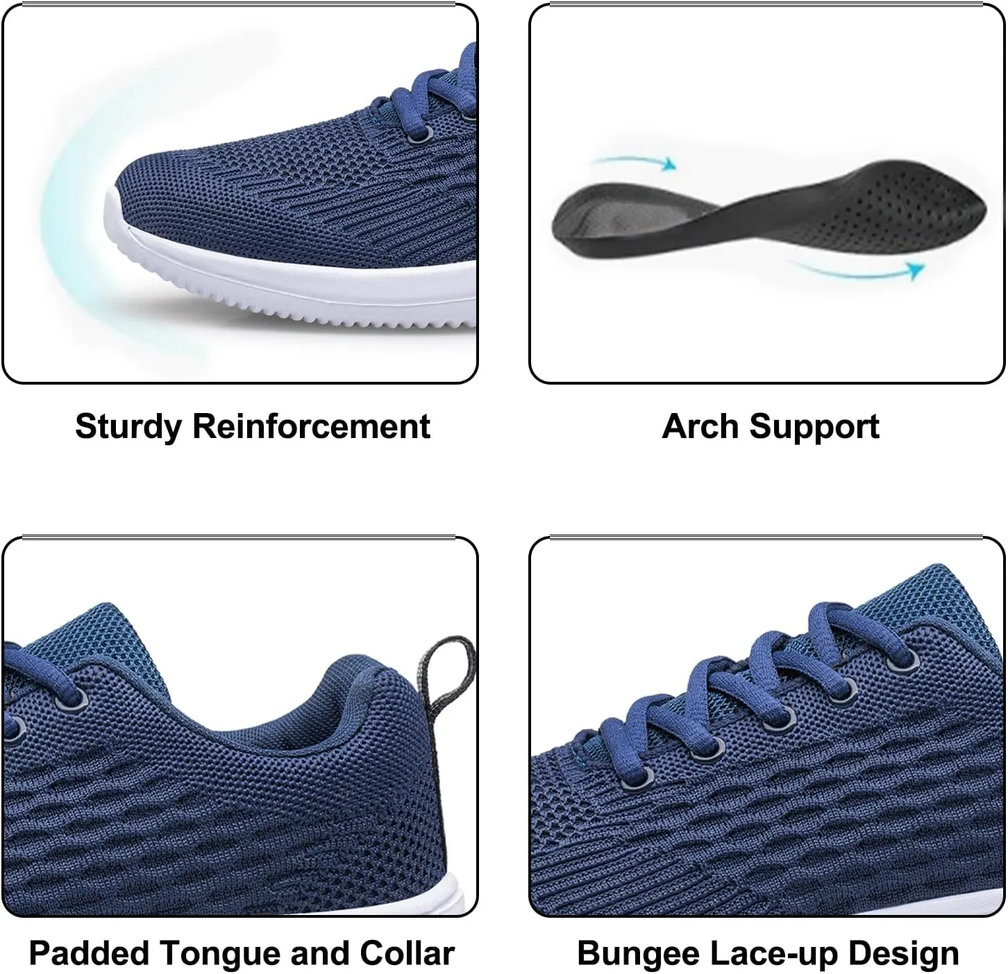 Men's Walking & Running Shoes - Lightweight, Breathable, Comfortable Fashion Sneakers