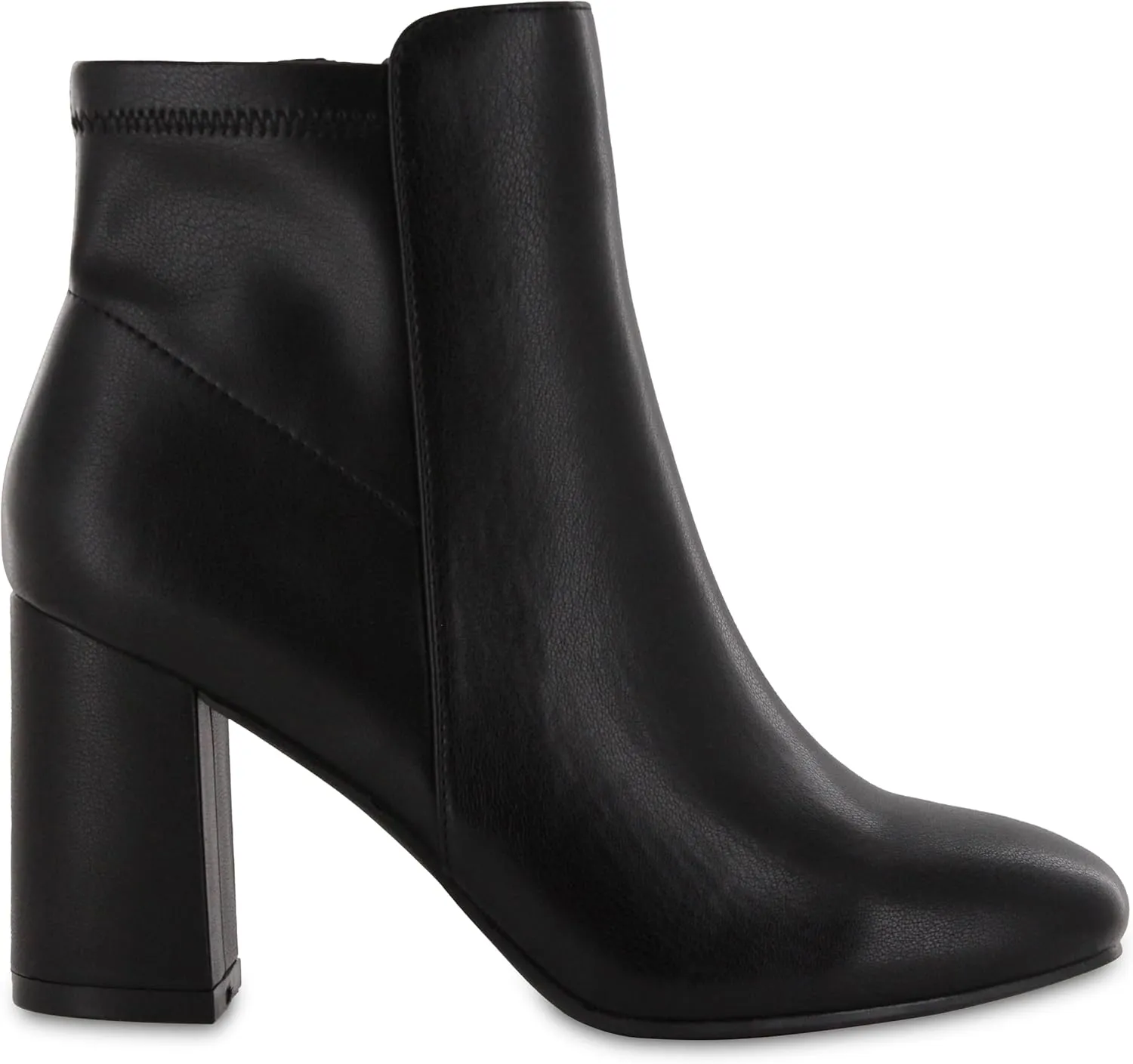 MIA Shoes Carla Womens Vegan Leather Ankle Boots with Heel
