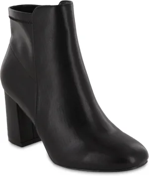 MIA Shoes Carla Womens Vegan Leather Ankle Boots with Heel