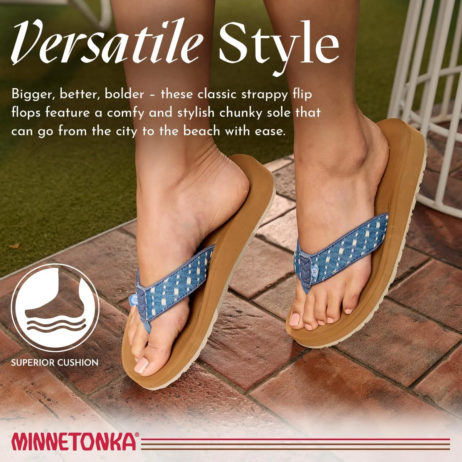 Minnetonka Hedy 2.0 - Summer Sandals for Women with a Classic Flip-Flop Design, Contoured Footbed, and Comfortable Straps