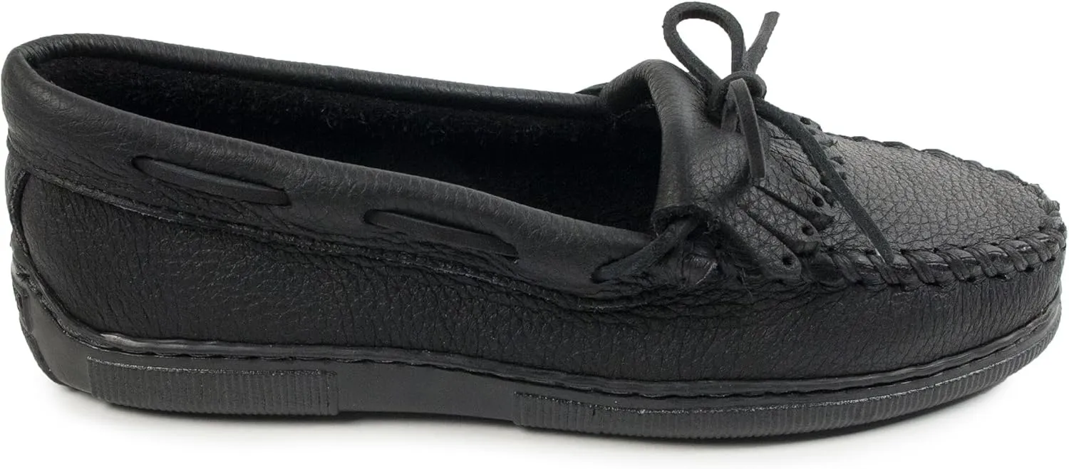 Minnetonka Women's Moosehide Fringed Kilty Moccasin