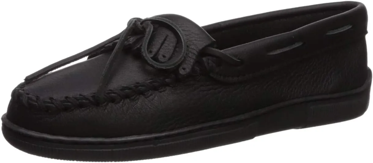 Minnetonka Women's Moosehide Fringed Kilty Moccasin