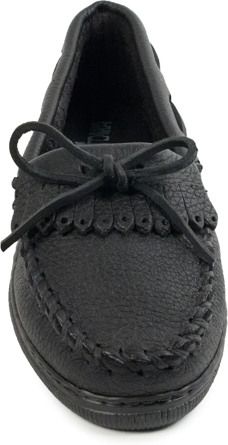 Minnetonka Women's Moosehide Fringed Kilty Moccasin