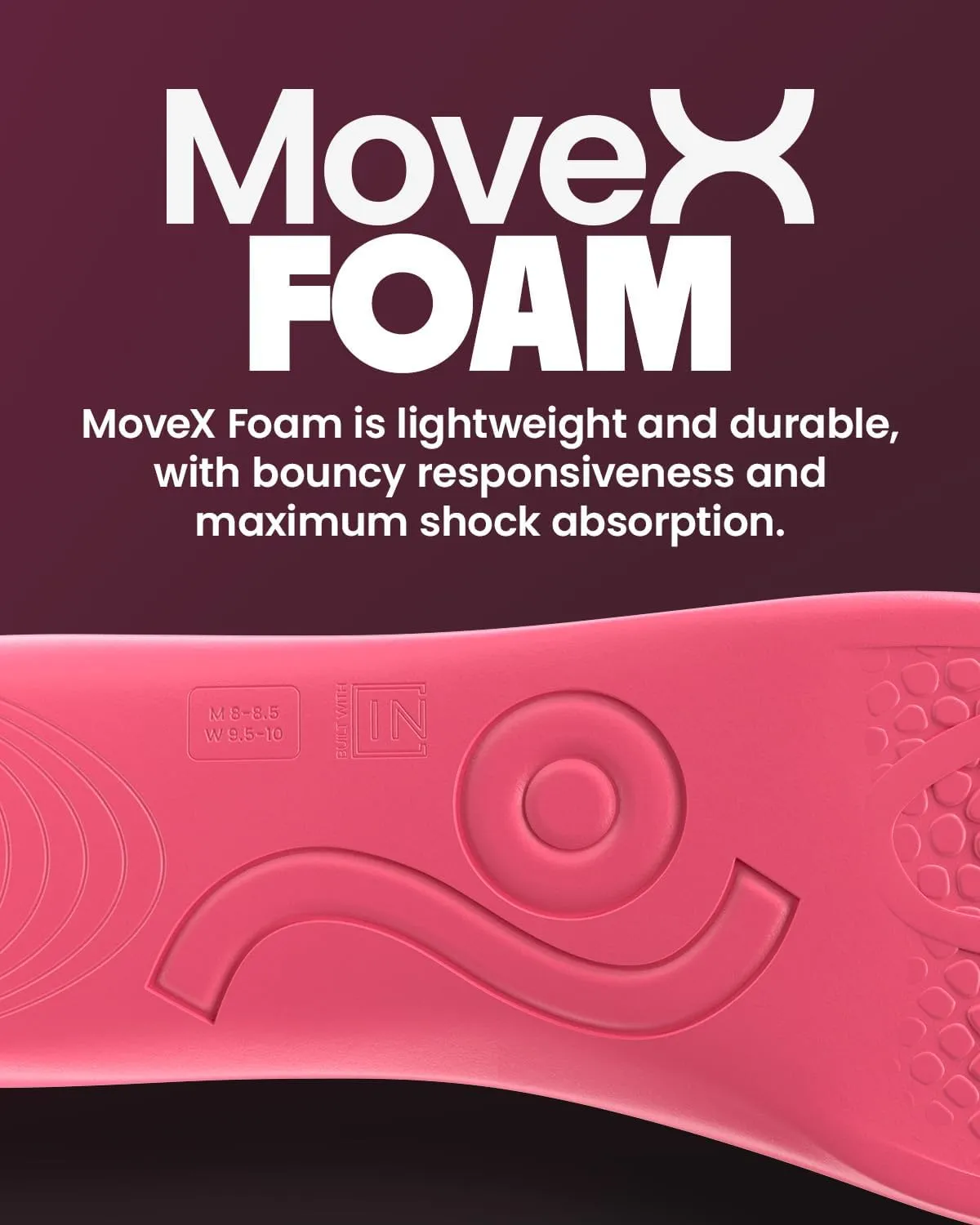 MOVE Baseline - All-Purpose Insoles - Sock Liner - Ultra Thin Shock Absorption - Maximum Freedom of Movement and Energy Return for Cleats, Shoes, Running, Basketball, Baseball (M10-10.5/WM11.5-12)