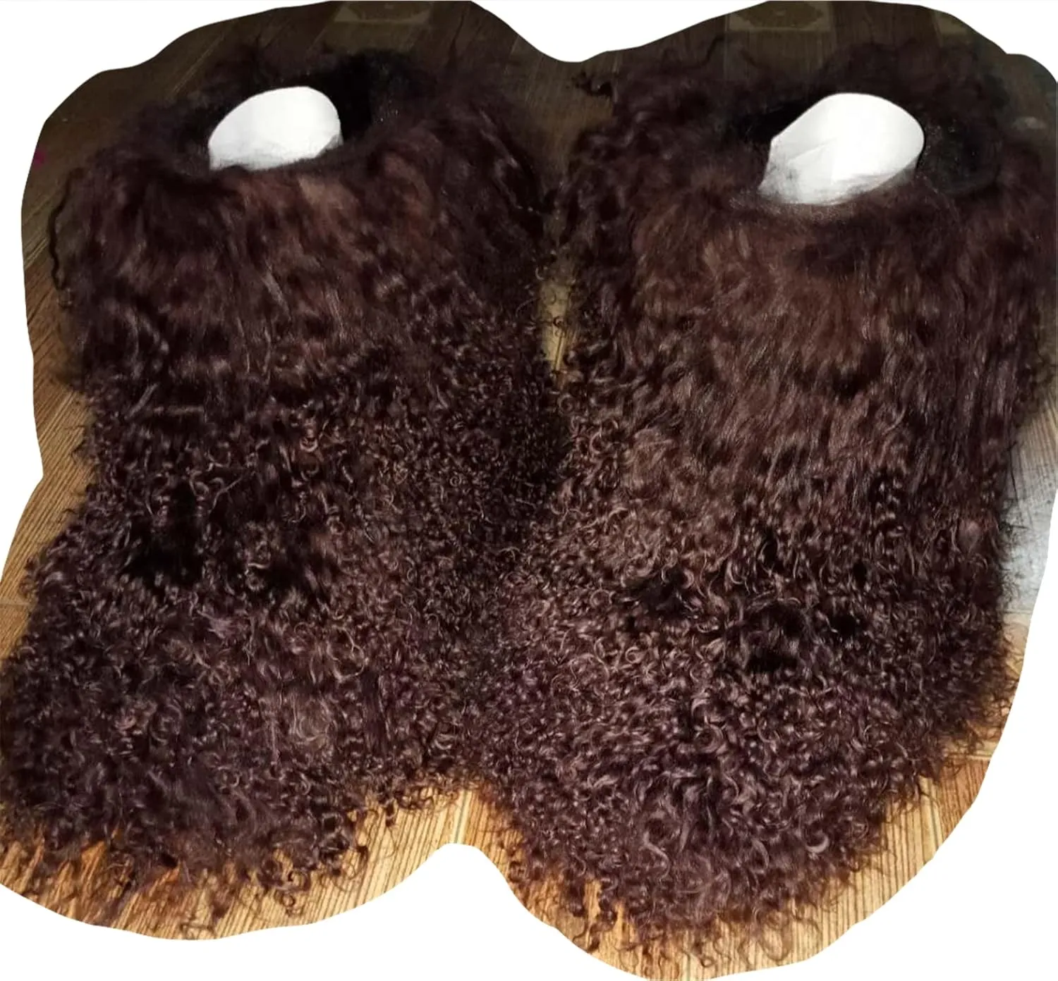 MSD-1 Woman's Tibetan Fur Boot With Real Mongolian Hairy Furry Sheepskin Shearling Lamb Skin Snow Boots Long Curly Hair Shoes For Young Lady Girls Outside Ski Fluffy Footwear Christmas Gifts Mid-Half Short Booties All Over Fur (6, Brown)