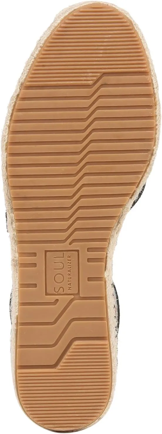 Naturalizer Soul Women's Wren Ankle Strap Low Heel Espadrille Sandal