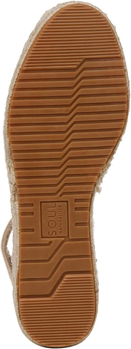 Naturalizer Soul Women's Wren Ankle Strap Low Heel Espadrille Sandal