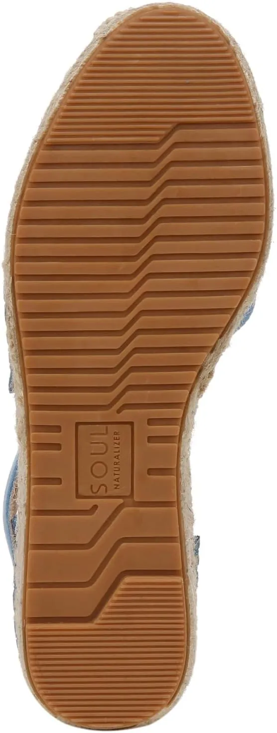 Naturalizer Soul Women's Wren Ankle Strap Low Heel Espadrille Sandal