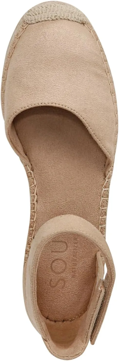 Naturalizer Soul Women's Wren Ankle Strap Low Heel Espadrille Sandal