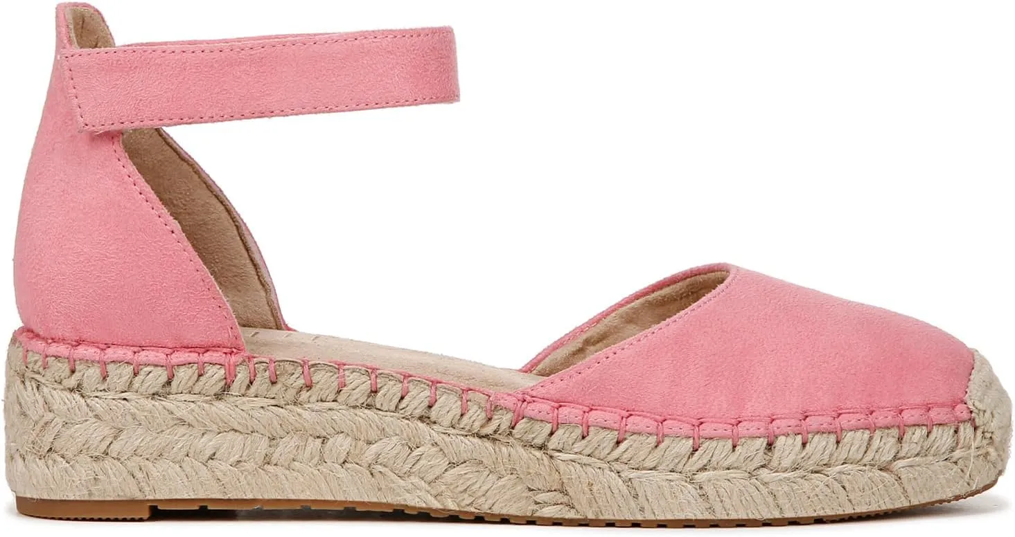 Naturalizer Soul Women's Wren Ankle Strap Low Heel Espadrille Sandal