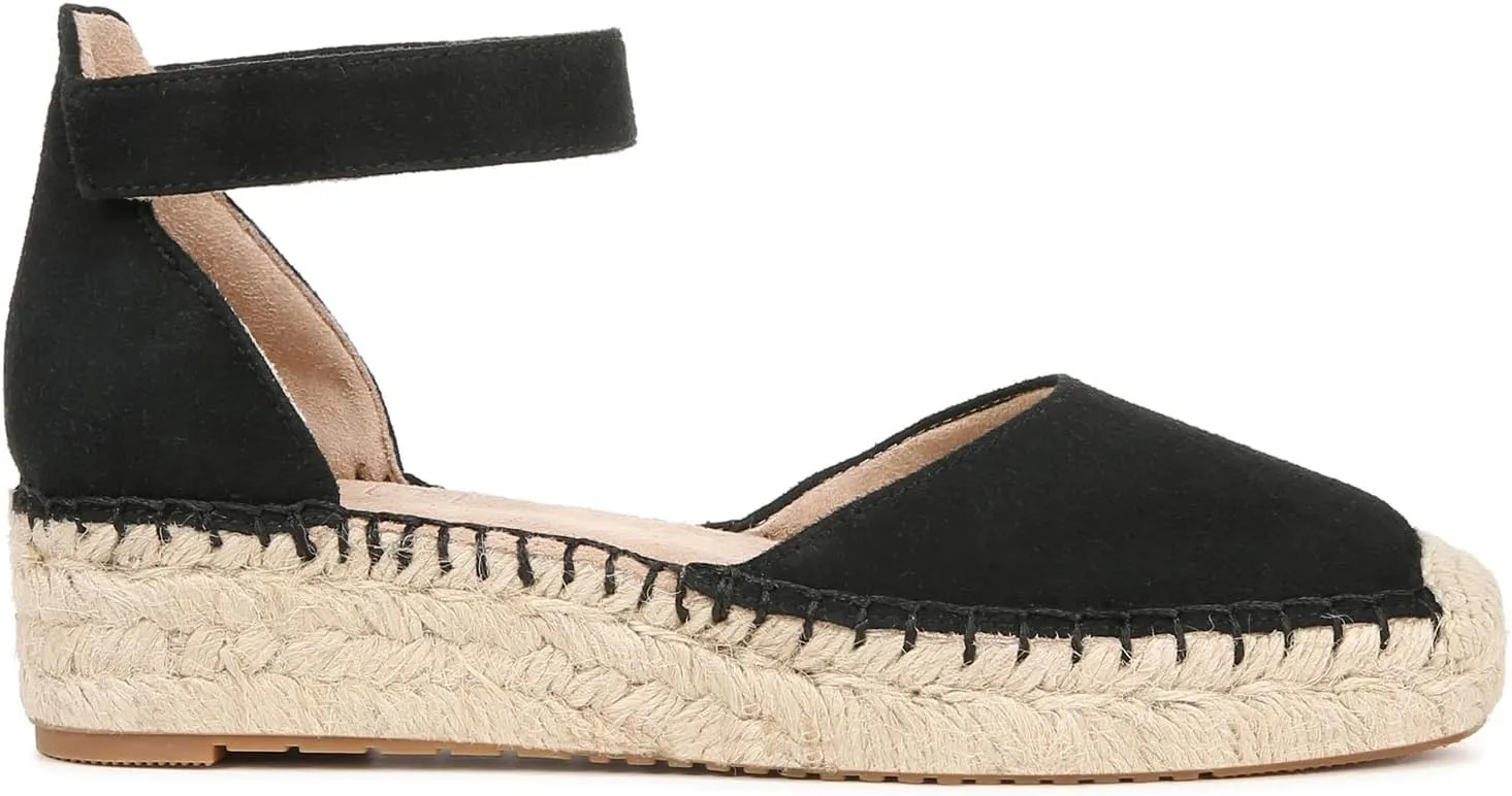 Naturalizer Soul Women's Wren Ankle Strap Low Heel Espadrille Sandal