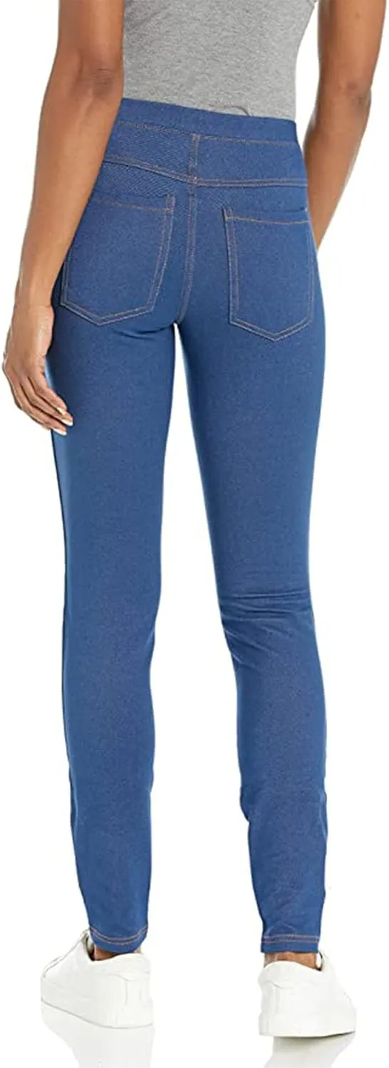 No Nonsense Women's Stretch Denim Leggings with Pockets