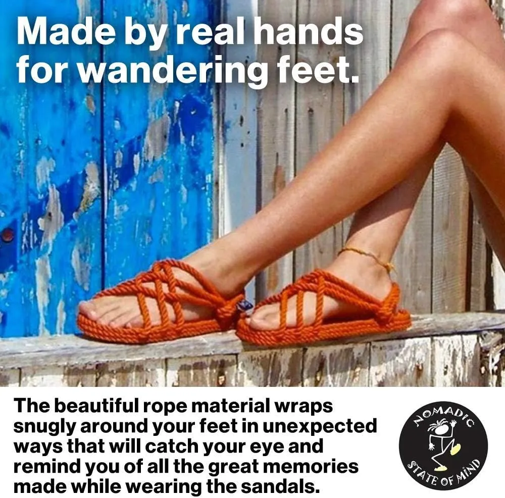 Nomadic State of Mind Rope Sandals, Romano Sandals For Men and Women, Unisex, Handmade Shoes, Straw Sandals