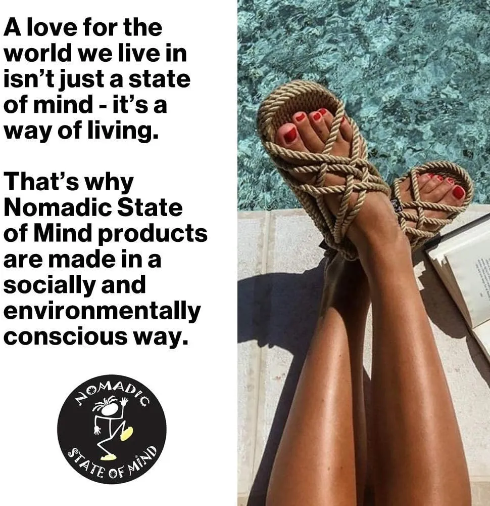 Nomadic State of Mind Rope Sandals, Romano Sandals For Men and Women, Unisex, Handmade Shoes, Straw Sandals