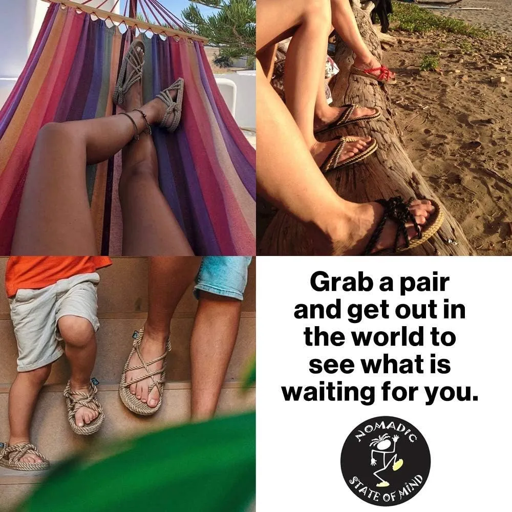 Nomadic State of Mind Rope Sandals, Romano Sandals For Men and Women, Unisex, Handmade Shoes, Straw Sandals