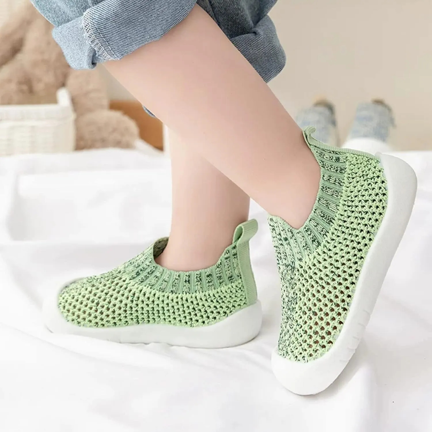 OAISNIT Baby Boy Girl Shoes Breathable Mesh Sneakers Lightweight Non-Slip Toddler Walking Shoes Infant First Walkers 6-24 Months