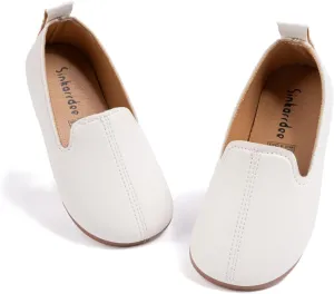 ohsofy Boys Girls Soft Slip-On Loafers Comfort Cozy Oxford Rubber Sole Casual Wedding Party Dress Shoes(Toddler/Little Kid)