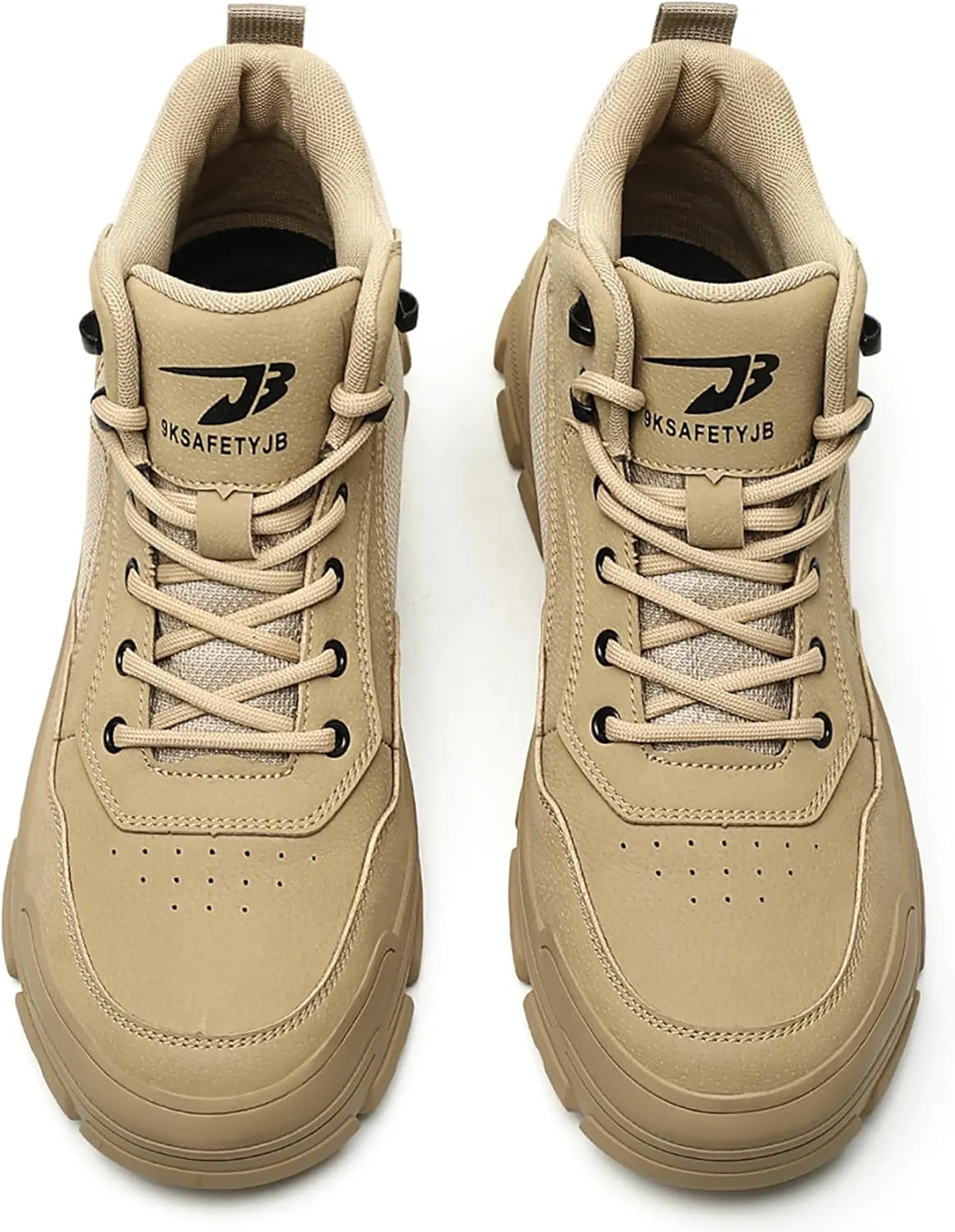 ORISTACO Waterproof Steel Toe Work Safety Boots Lightweight Breathable Slip Resistant Construction Sneakers