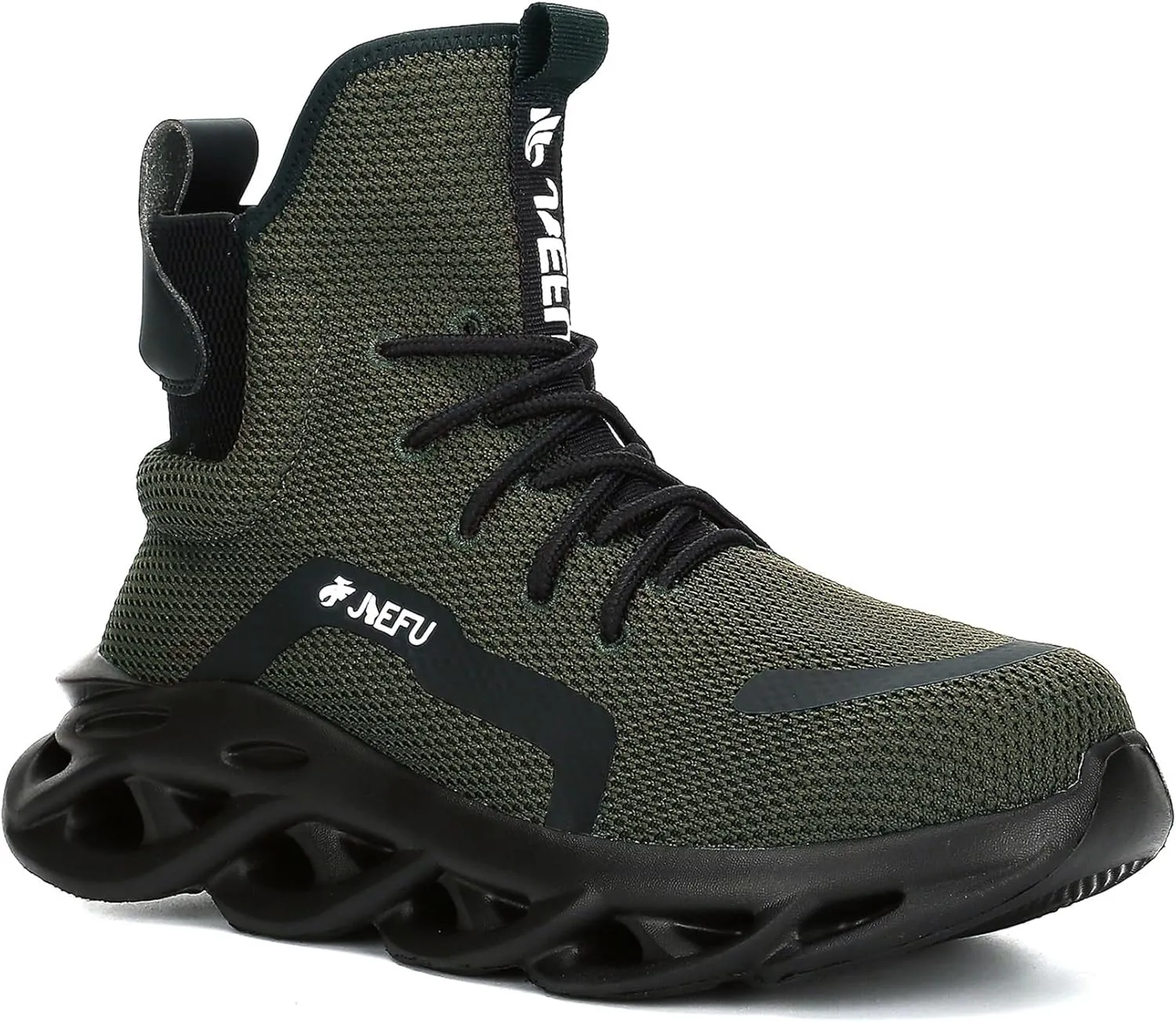 ORISTACO Work Safety Boots Breathable Lightweight Steel Toe Industrial Construction Landscaping Tennis Sneakers
